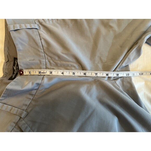 Eddie Bauer Mercer Fit Gray Khaki Dress Pants Women Size 4 Wrinkle Resistant - Picture 9 of 10